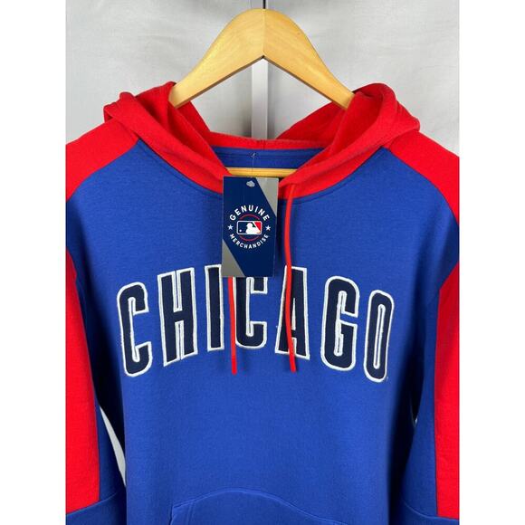 Majestic Chicago Cubs Genuine Hoodie Sweatshirt NEW Men's Size Large - Picture 3 of 6